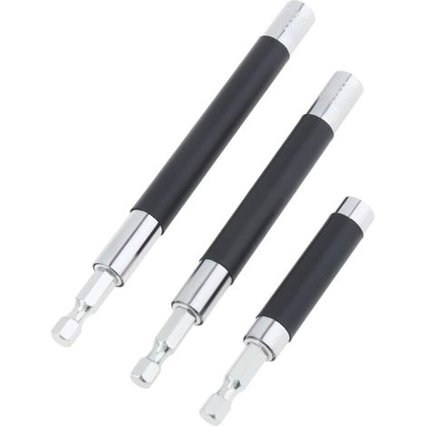Set di 3 guide magnetiche espandibili per viti, porta punte per cacciavite, adattatore per barra di prolunga, adattatore per asta guida trapano (1/3)