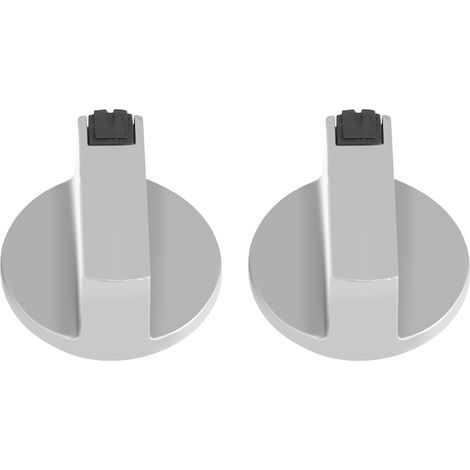 Universal Cooktop Knobs, 2 Pieces Stove Knob Oven Cooker Metal Switch Control for Domestic Gas Kitchen (1/5)