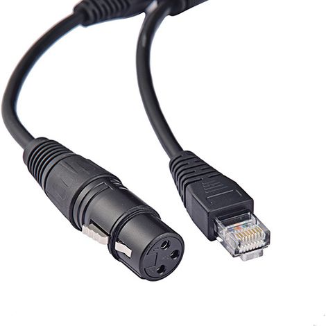 RJ45-Stecker auf 3-polige XLR-Buchse auf 3-poliges XLR-Lautsprecherkabel, DMX512-Netzwerkkabel (1/5)