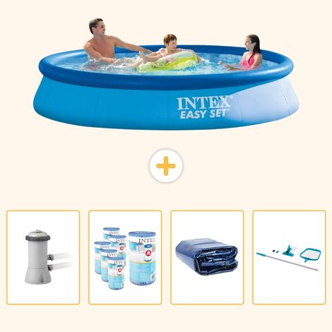 Intex Piscine Easy Set Ronde - 366x76 cm - 5-pièces  SCB90 (1/5)