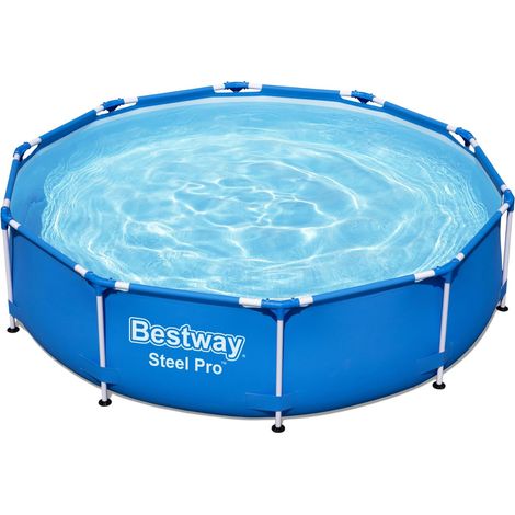 Piscina Desmontable Tubular BESTWAY Steel Pro 305x76 cm Depuradora de Cartucho de 1.249 litros/hora (1/10)