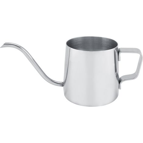 1 cafetière à bec étroit, acier inoxydable, 250 ml, bec de 4 mm, design ergonomique, pour préparation précise de café filtre ou thé (1/5)