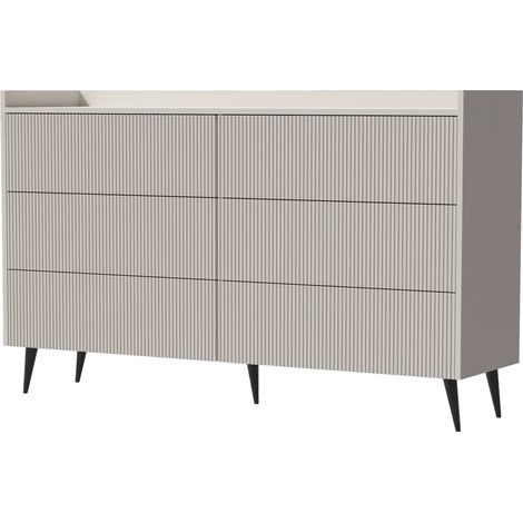 AX LIVING Kommode mit Schubladen Acaddo  – 150 cm Breite, Kaschmir