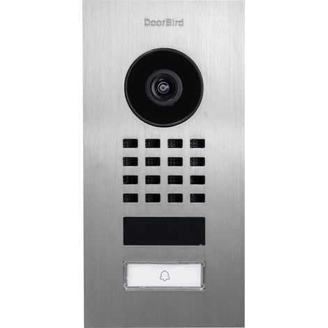 DoorBird D1101V Unterputz IP-Video-Türsprechanlage WLAN, LAN Außeneinheit Edelstahl V4A (gebürstet