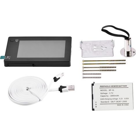 Electronic peephole, TFT color screen, 140° viewing angle, 2 MP camera, FIFO function, 3.7V power supply for access control system (1/5)