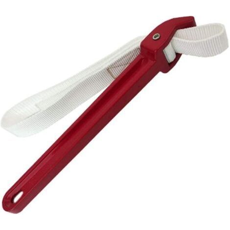 Ölfilter-Gurtschlüssel – Rutschfester Ölfiltergriff – Aluminium-Gurtschlüssel (rot) (1/5)