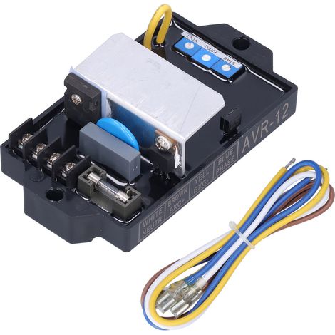 Régulateur de tension générateur plastique potentiomètre réglable compatible dispositif électrique AVR‑12 (1/5)
