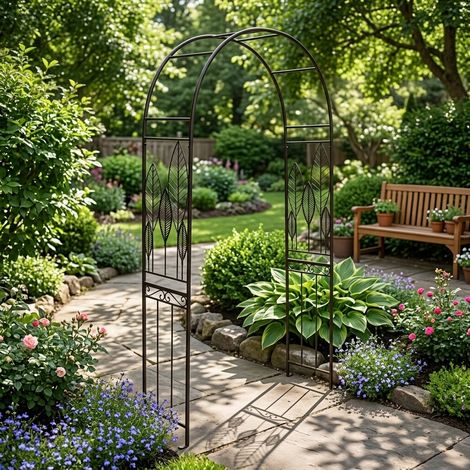 Helix Rustic Leaf Outdoor Garden Arch (1/2)