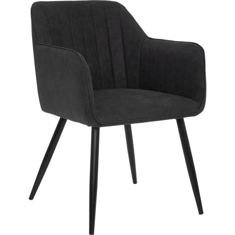 Sessel Visoca Holz und Metall - schwarz (1/5)