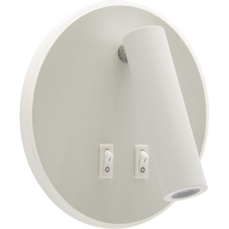 Verstellbare Wandleuchte, weiß, 720 lm, IP20, otello LED C 6 W 3000 K + 3 W 4000 K, Ideus 03722 (1/2)