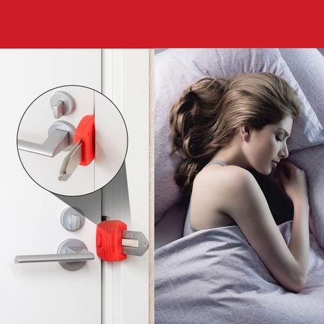 Les verrous de sécurité portables pour portes, les verrous de sécurité pour chambres, les butoirs de porte d'hôtel, les loquets de porte et les verrous de voyage offrent plus d'intimité et de sécurité (1/5)