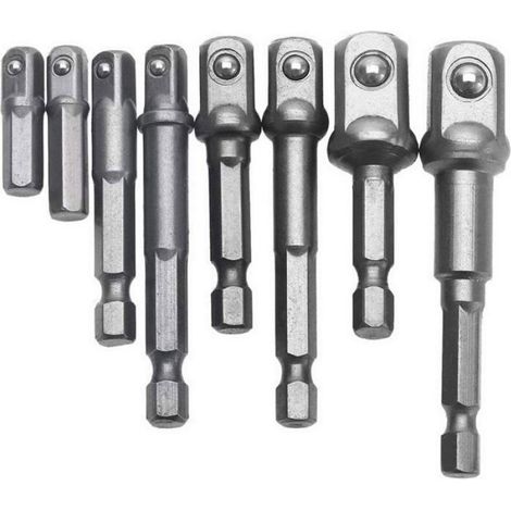 Porte-Embouts Magnétique - 1/4" 3/8" 1/2" - Pour Perceuse et Tournevis Électrique - 8 Pièces (1/5)