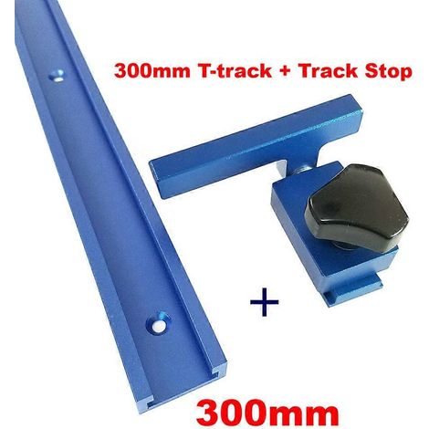 Nouveau rail en T en aluminium avec butée d'angle, support de gabarit pour table de défonceuse 300-800 mm, outils de travail du bois