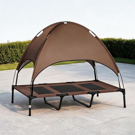 Lit surélevé pour chien avec baldaquin toile Oxford et métal 122 (1/5)