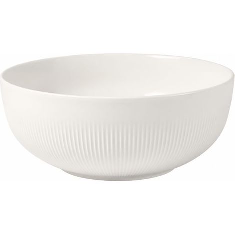 Saladier Afina en porcelaine, petit bol pour servir, fabriqué en Allemagne, compatible lave-vaisselle et micro-ondes, empilable, blanc (1/5)