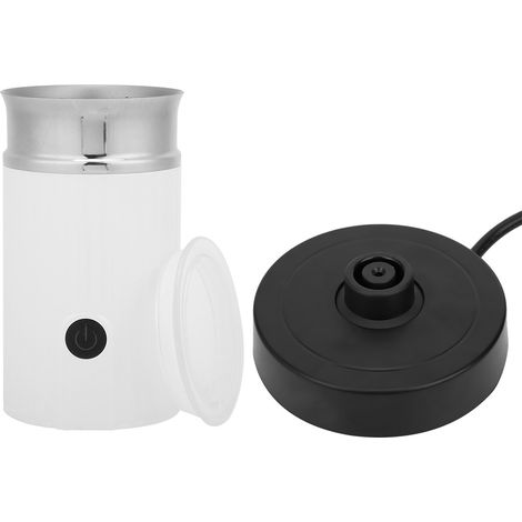 Mousseur à lait électrique entièrement automatique 240 ml, ustensiles de cuisine, prise UE 220-240 V, blanc (1/5)