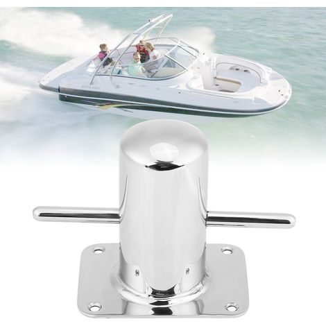 Bollards d'amarrage croisés Samson en acier inoxydable, adaptés aux yachts, dimensions 120 mm x 90 mm (1/5)