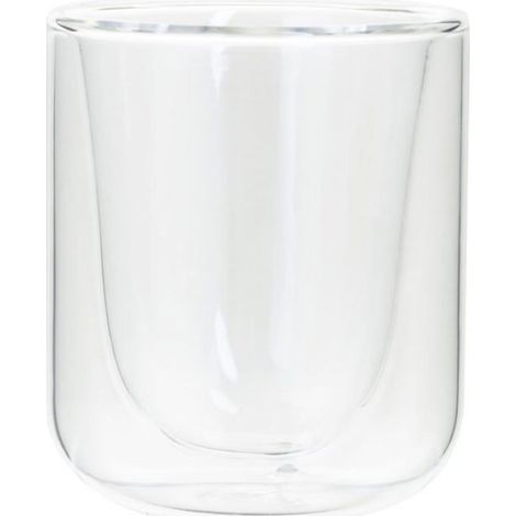 Tasse Double Paroi - Verre Borosilicate - Diamètre 5,8 cm Hauteur 7,1 cm - Capacité 8 cl - Usage Café Thé Chaud - 1 Pièce