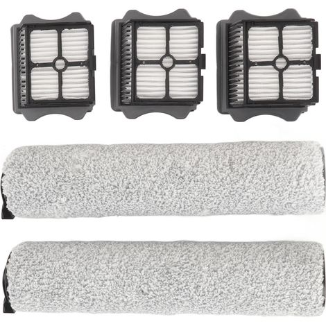 Filterset für Walzenbürsten zur Bodenreinigung – Weicher und effizienter Ersatzfilter für den kabelgebundenen Bodenreiniger TINECO STEAM. (1/5)