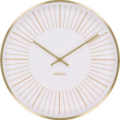 Takamaka Wanduhr lautlos, Ø40cm goldfarben.