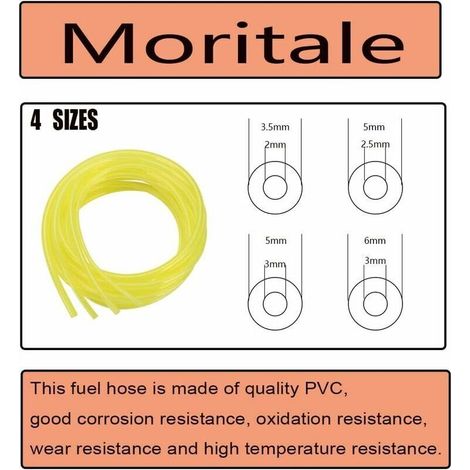Set di 4 tubi per carburante, tubo da 1 metro per motosega, tosaerba e decespugliatore con motore a 2 o 4 tempi (set da 4 pezzi) (1/4)