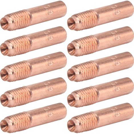 10 Stück leitfähige Düsen für MIG-Schweißen, Kontaktspitzen aus Kupfer, kleines Zubehör, 0,9 mm (1/5)