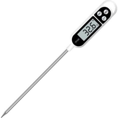 Thermomètre de cuisine numérique – Plage de -50 à 300 °C – Précision ± 0,1 °C – Sonde longue en acier inoxydable pour grill/barbecue (1/5)
