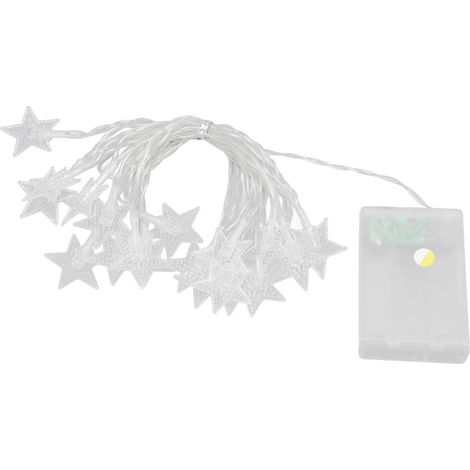 Guirlande lumineuse étoiles 3m 20LED, décoration créative chambre fille enfant, alimentation par pile (sans pile) (1/5)
