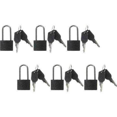 Mini Cadenas à Clé pour Boîtes et Coffres, Lot de 6 Sets de Sets (1/5)