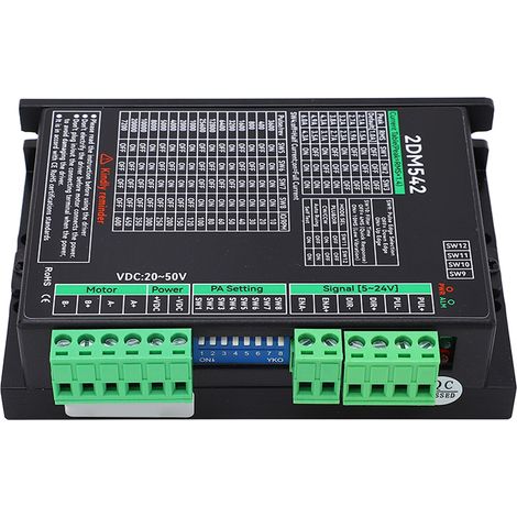 2DM542 Digitaler 2-Phasen-Schrittmotortreiber, 20-50VDC-Controller, hochpräziser CNC-Treiber (1/5)