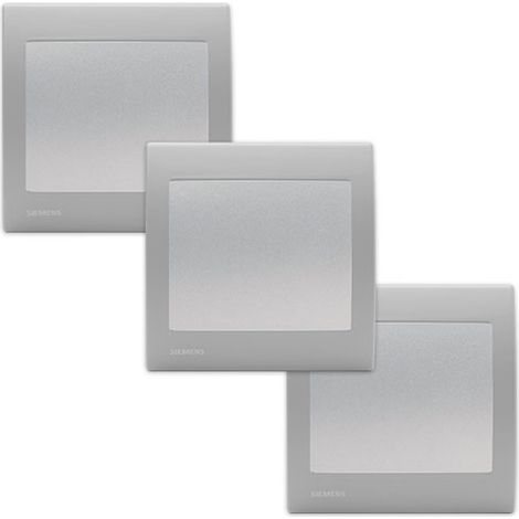 Lot de 3 Va et Vient Silver Delta Iris + Plaque basic Silver (1/2)