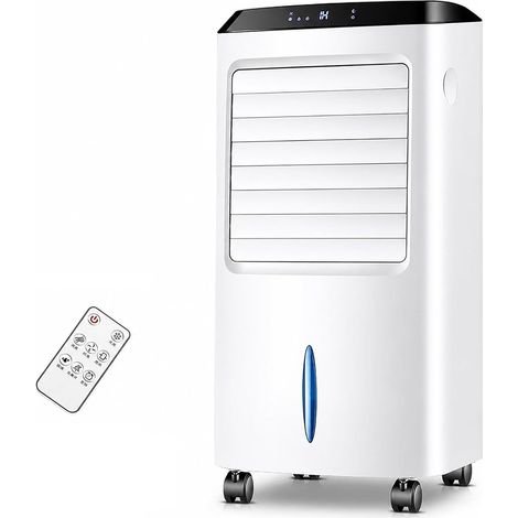 Evaporative air cooler with remote control, 3 fan speeds, suitable for home use. (1/5)
