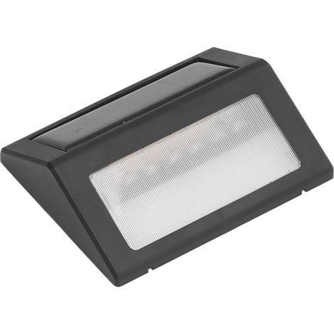 Solarbetriebene LED-Leuchte für Flur und Durchgang mit Dämmerungssensor, solarbetriebene Wandleuchte (mit integriertem Akku, Lieferung in Schwarz – warmes Licht) (1/5)