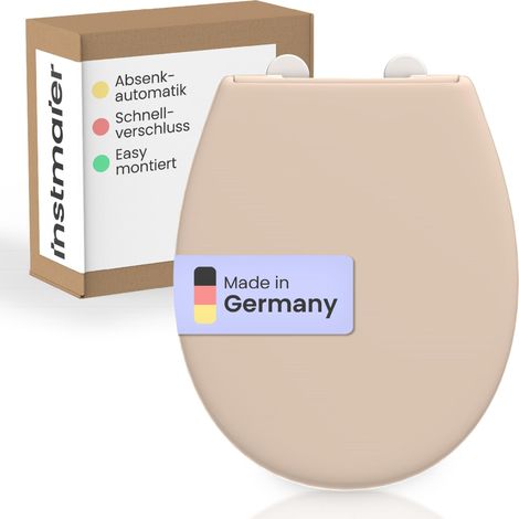 Alma Duroplast WC-Sitz BAHAMABEIGE, mit Absenkautomatik und Schnellverschluss (1/2)