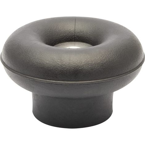 WAGNER Fermaporta a pavimento e muro da avvitare OUTDOOR PULSANTE - Diametro Ø 50 x 30 mm I Fermaporta di design in gomma piena con vite in acciaio inossidabile per esterni - 15520111 (1/5)