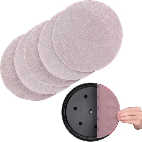 Treillis Feuilles Abrasive 225mm, 25 Pièces Papier a Poncer 150 Grains Abrasives Papier pour Ponceuses pour cloisons sèches (1/5)