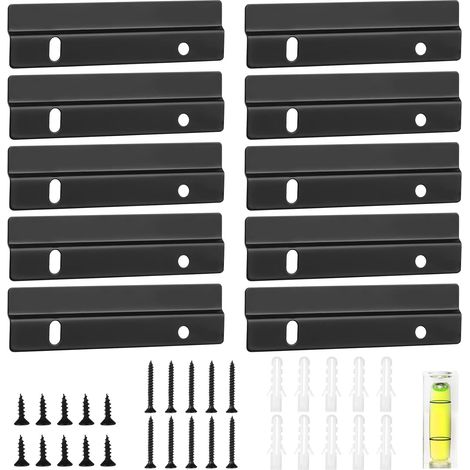 Accroche Tableau, Accroche Cadre Support en Z, Crochet Fixation Murale pour Miroir, Rail Fixation Miroir Lourd Z, Support de Fixation pour Cadre Photo Peinture Miroir (1/5)
