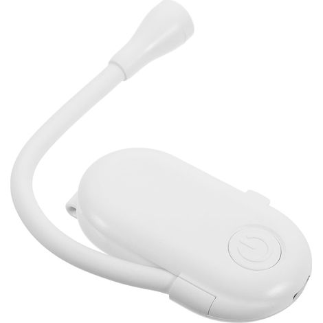 LIFKOME Lampe de Lecture Rechargeable à Pince Blanche en Abs, (1/5)