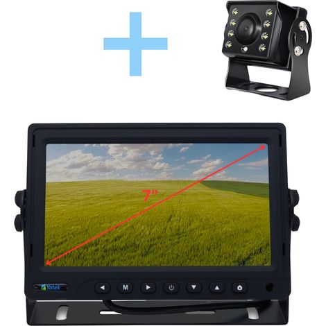 Kitde telecamera de parcheggio Yatek Display AHD 7" + 1080P telecamera 160 gradi de vista posteriore Yatek (1/5)