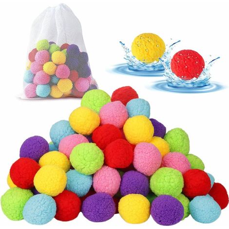 VURAHOME - Jeux d'eau bou absorbant l'eau piscine extérieure jouet de plage eau réutilisab 20 pcs (1/5)