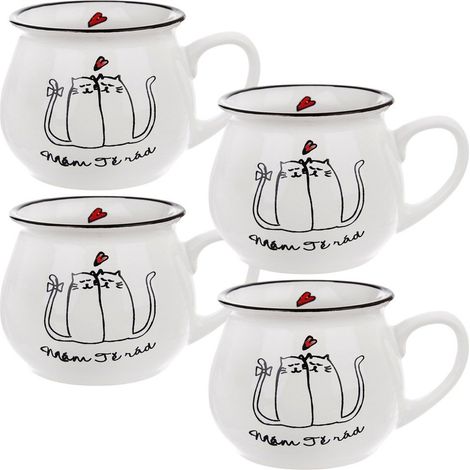 Keramikbecher 300 ml 4 Stück. (1/5)
