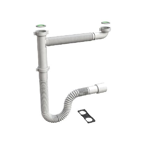SIFONE FLESSIBILE PER LAVELLO CUCINA FLEXYBON- 11/2- BONOM- pezzi 1
