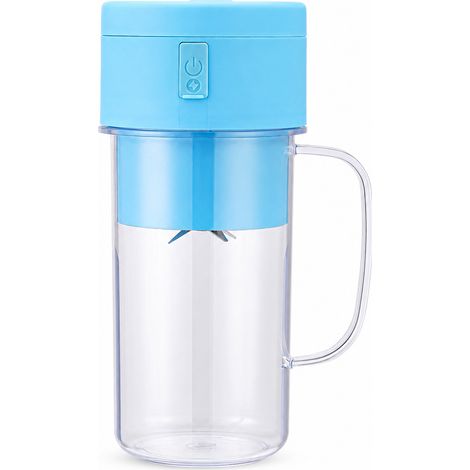 Mixeur Portable Rechargeable Bleu avec Gobelet à Jus, Batterie 1200 mAh, 3,7 V (1/5)
