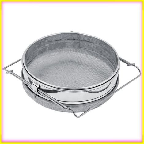 keenso Passoire à miel Stainless Steel Beekeeping Double Honey Sieve Strainer Extractor Filter Mesh animalerie produits (1/5)