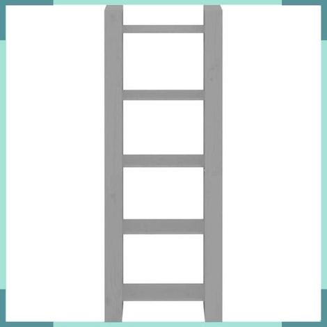 813891 Bibliothèque/Séparateur de pièce Gris 60x35x160 cm Bois massif (1/5)