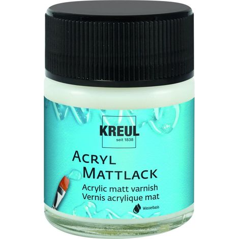 Kreul Acryl-Mattlack auf Wasserbasis transparent 50 ml Künstlerfarben