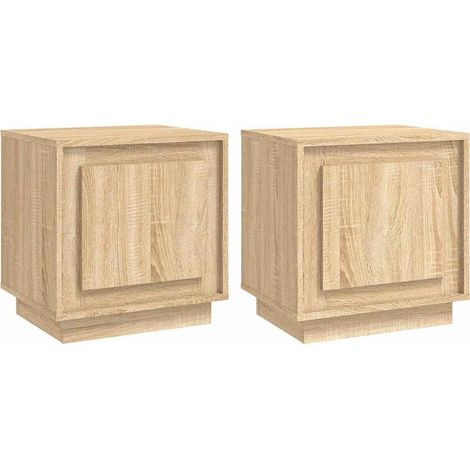 Maison Exclusive - Comodini 2 pz Rovere Sonoma 44x35x45 cm in Legno Multistrato (1/5)