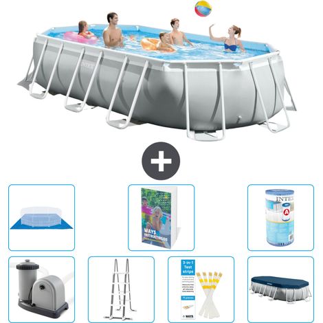 Intex Piscine Prism Frame Ovale - 503x274x122 cm - 8-pièces  S594