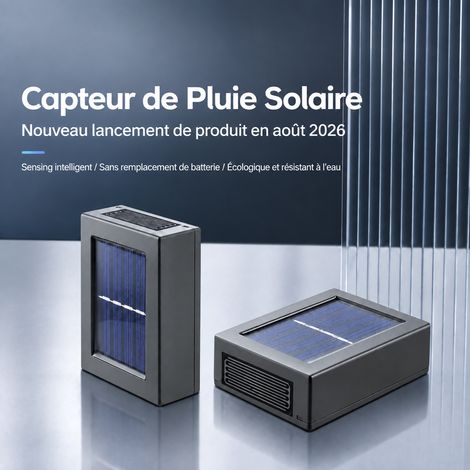 Capteur de pluie et détecteur de fuite d'eau solaire Zigbee noir noir 115 4 × 9 × 7 cm 115 g – Livraison gratuite