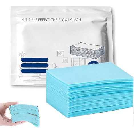 Lingettes nettoyantes sols multi-surfaces 120 unités formule améliorée 2026 nettoyant concentré bleu (1/5)